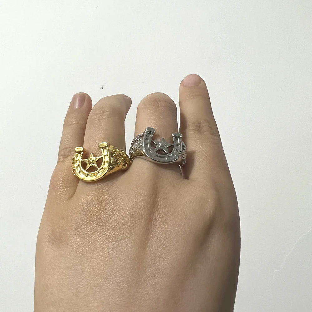 حلقات نجمية معدنية من الفولاذ الأنمي للأطفال ، مجوهرات حفلات ، إكسسوارات ملابس ، هدايا أصدقاء ، أنيمي ، موضة ، لونين #6