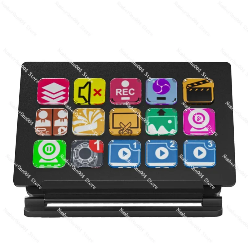 

15-Key Stream Deck - Visual Macro Keyboard for Gaming/Live Streaming with Customizable LCD Buttons