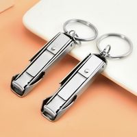 Fingernail Handy Ultra-thin Stainless File Travel Foldable Clippers Toe EDC Nail Cutter Bottle Opener Hand Foldable Cutter