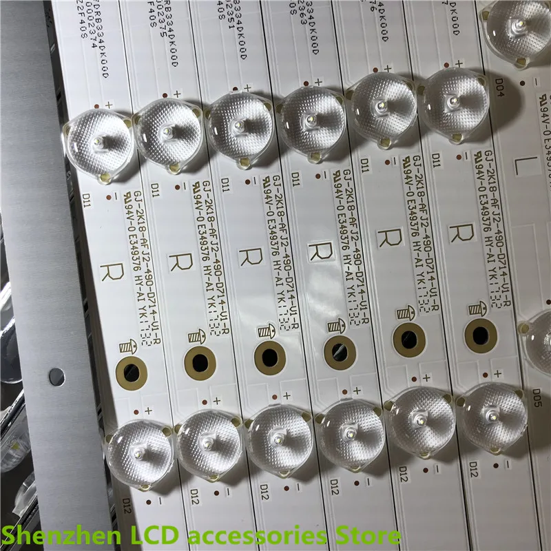 Striscia di retroilluminazione a LED 14 lampada per GJ-2K18-AFJ2-490-D714-V1-L GJ-2K18-AFJ2-490-D714-V1-R 100% nuovo