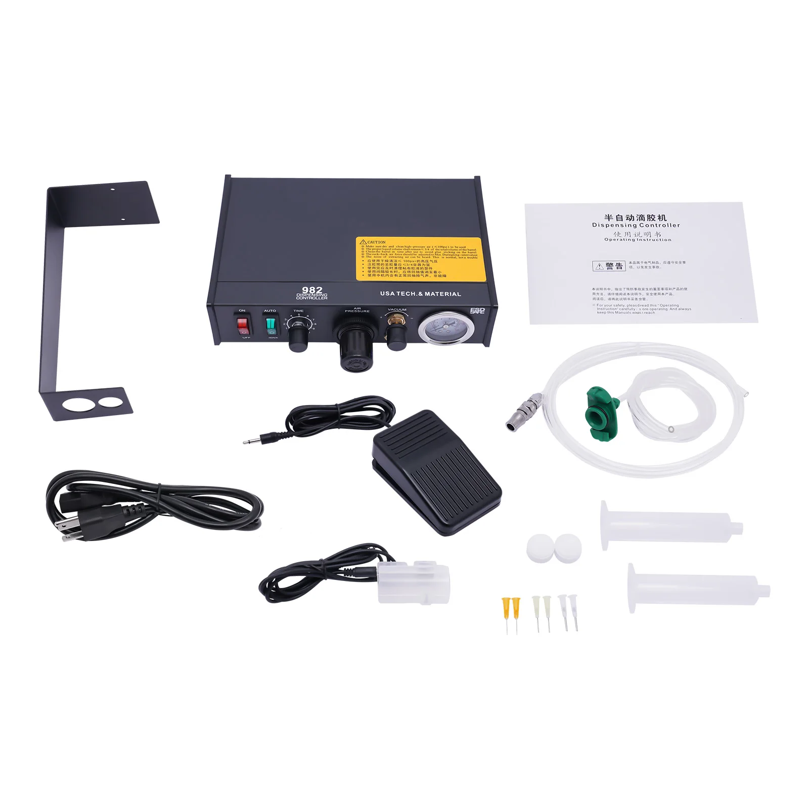 20W Pneumatic Dispensing Controller Glue Dispenser Solder Liquid Controller 982, Glue Dispenser Machine Solder Paste Controller