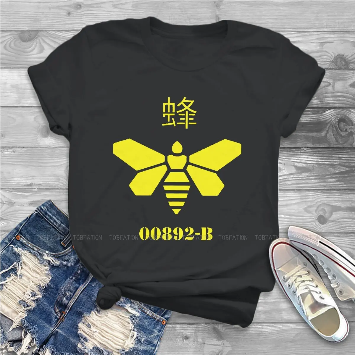 Barrel Bee Women Tshirts Movie Breaking Bad Aesthetic Vintage Female Clothing 100% Cotton Streetwear