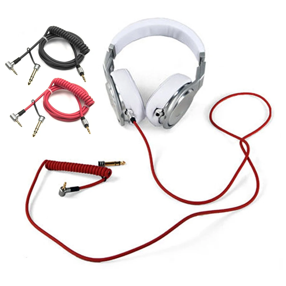 

Headphones Replacement Red Aux-Audio Cable 3.5mm To 6.5mm PROAUX Detox Sound Professional Studio Recording
