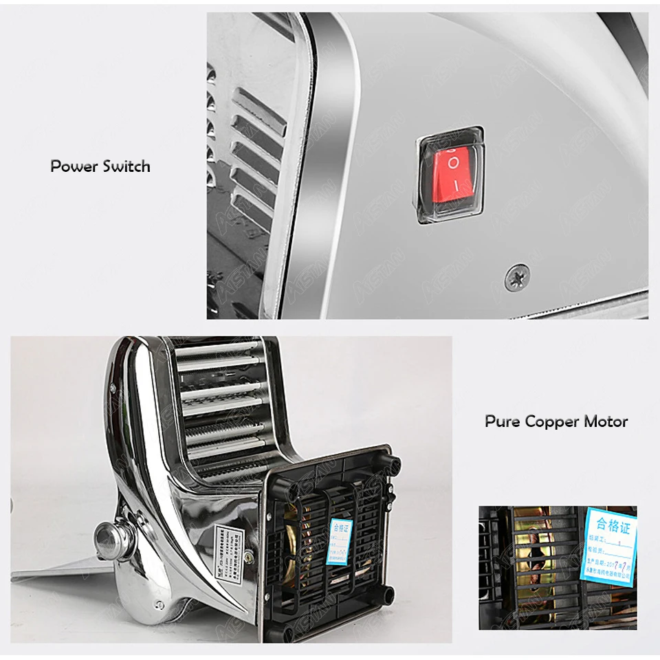 FKM140-1 ماكينة صنع المعكرونة الكهربائية 2 في 1 المعكرونة العجين السباغيتي الأسطوانة المعكرونة آلة الضغط الفولاذ المقاوم للصدأ 135 واط للمنزل