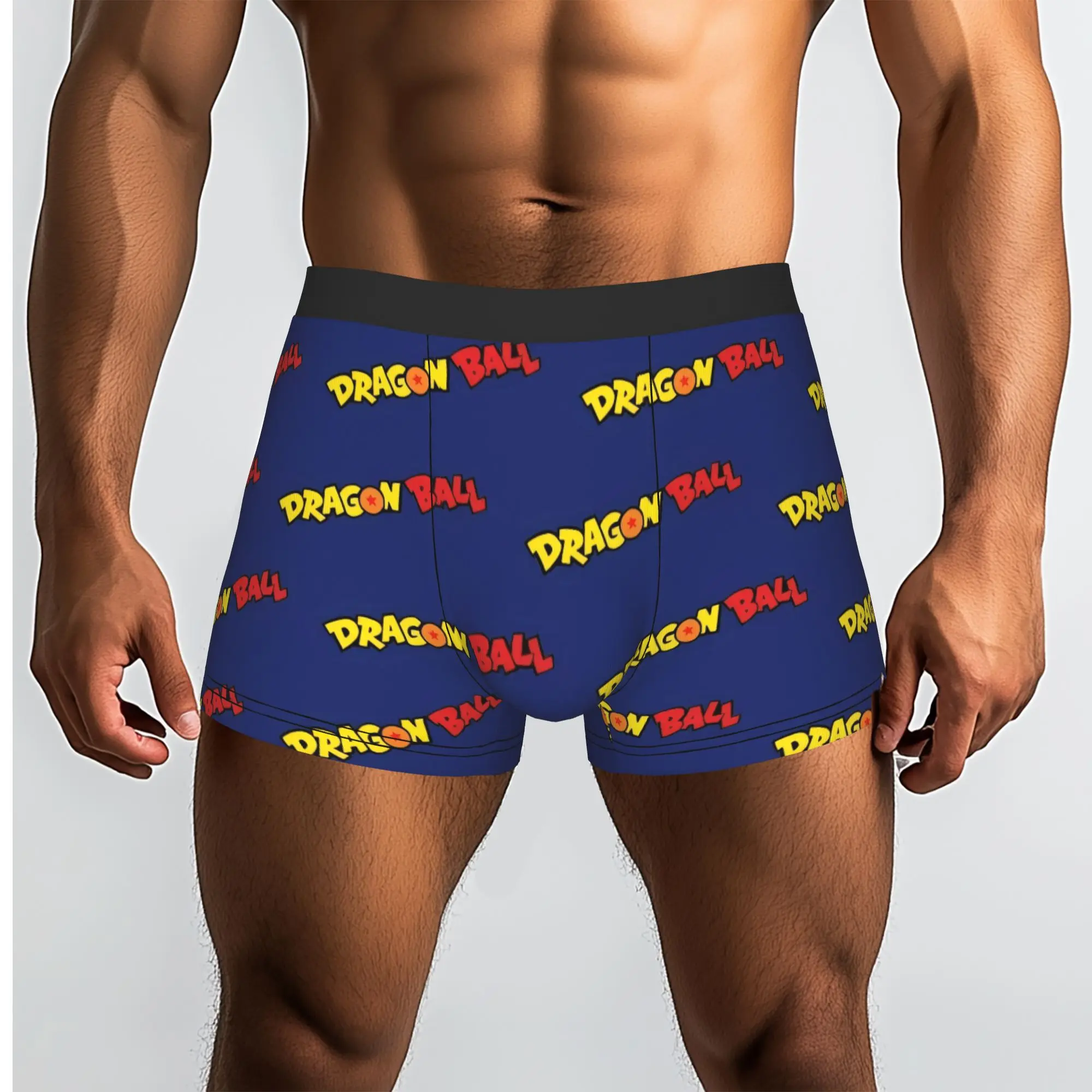 Dragon Ball Text Pattern Dragon Ball Underpants Homme Panties Male Underwear Ventilate Shorts Boxer Briefs