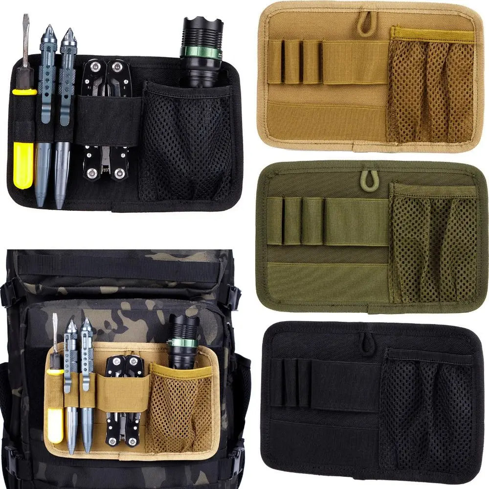 Pastable Insert Modular Organizer Outdoor EDC Insert Panel Organizer Nylon Utility Admin Pouch Organizer Tactical Bag Backpack