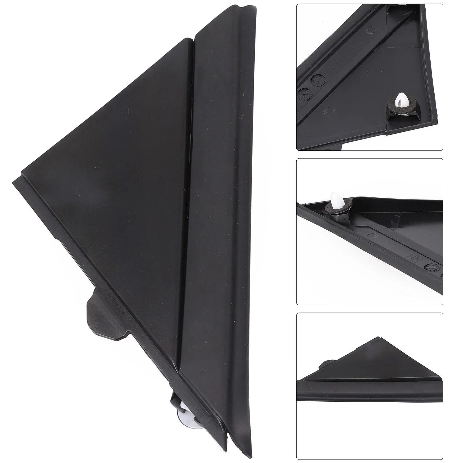 

Enhanced Durability Rear View Mirror Triangle Plate Trim for Easy to Install Novel and Unique Style