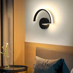 Lámpara de pared LED moderna, candelabro de mesita de noche para pasillo, sala de estar, dormitorio, Hotel, estudio, telón de fondo de TV, accesorio de iluminación Lustre, decoración del hogar