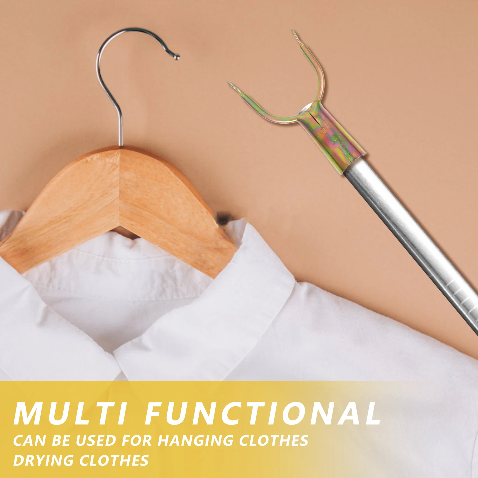 

Clothing Pole Replacement Home Supplies Balcony Clothes Fork Accessories Sturdy Clothes Rod Fork Household