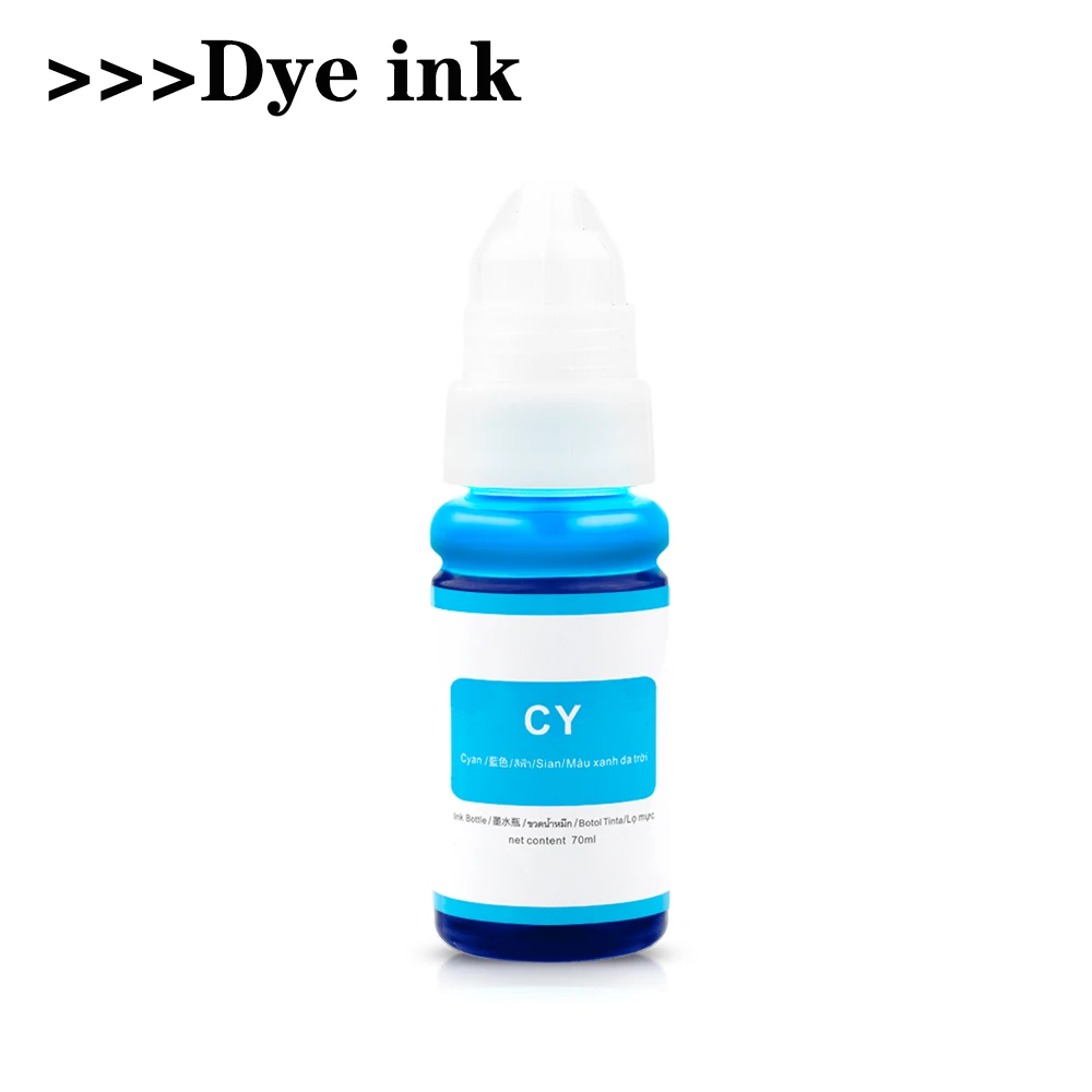 GI-490 GI-790 GI-890 Refill Dye Ink for Canon Pixma G1000 G1100 G1400 G2400 G3400 G2000 G3000 Printer