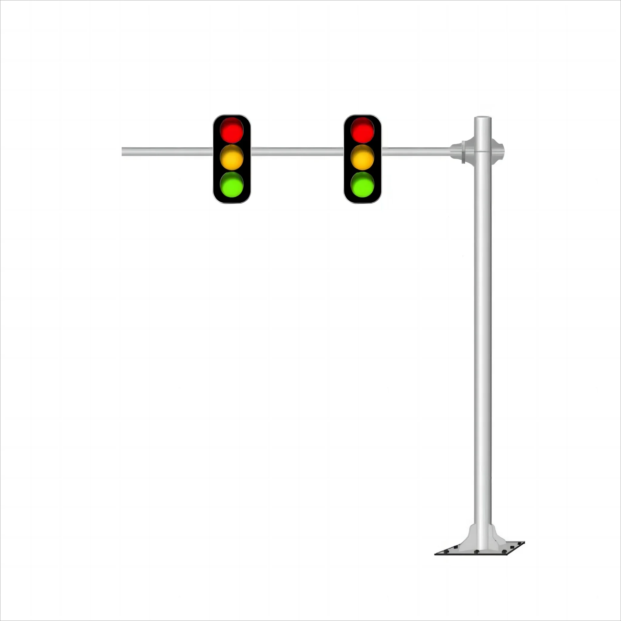 

Customized Good Price Single-Arm Conical Signal Lamp Post Street Traffic Light Pole