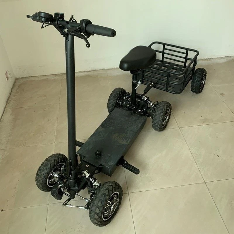 Folding electric four-wheel scooter golf chartered car