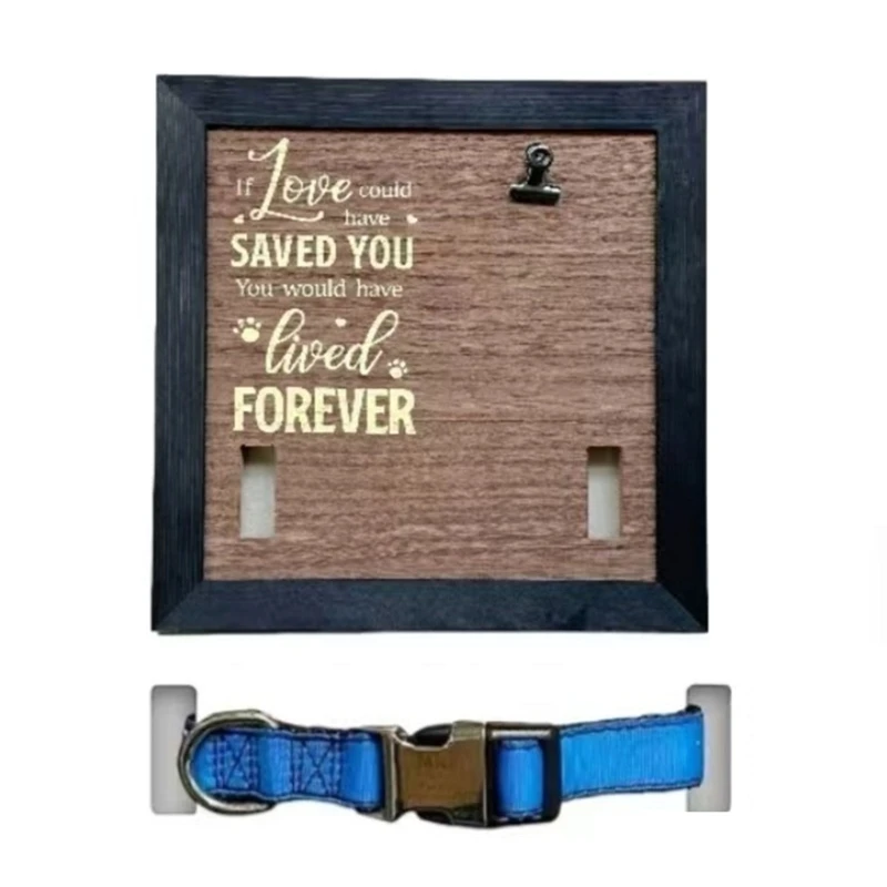 Pet Memorial Pictures Frame Photo Frame Gift for Loss of Dog and Cats Sympathy Gift Dog Collar Souvenir Photo Sign