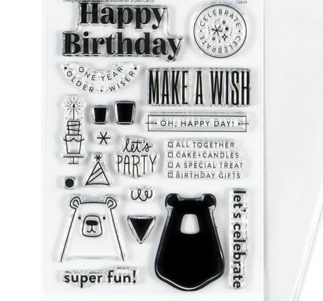 NEW English Clear Stamp /Seal For DIY Scrapbooking/photo Album Decorative Clear Stamp Sheets NC011