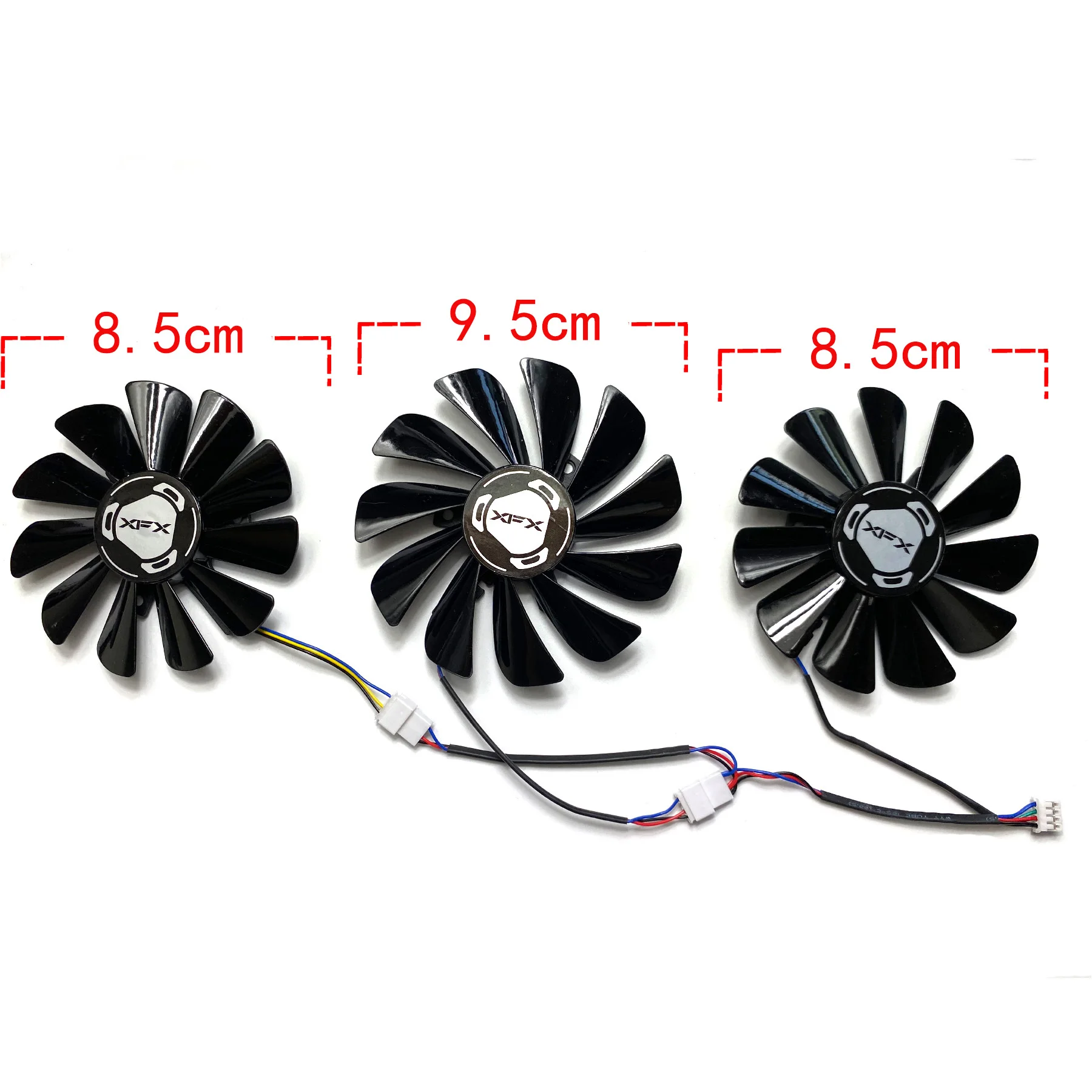 New For XFX Radeon RX5600XT 5700 5700XT 6GB THICC III Ultra Snow Wolf Overseas Edition Graphics Card Replacement Fan