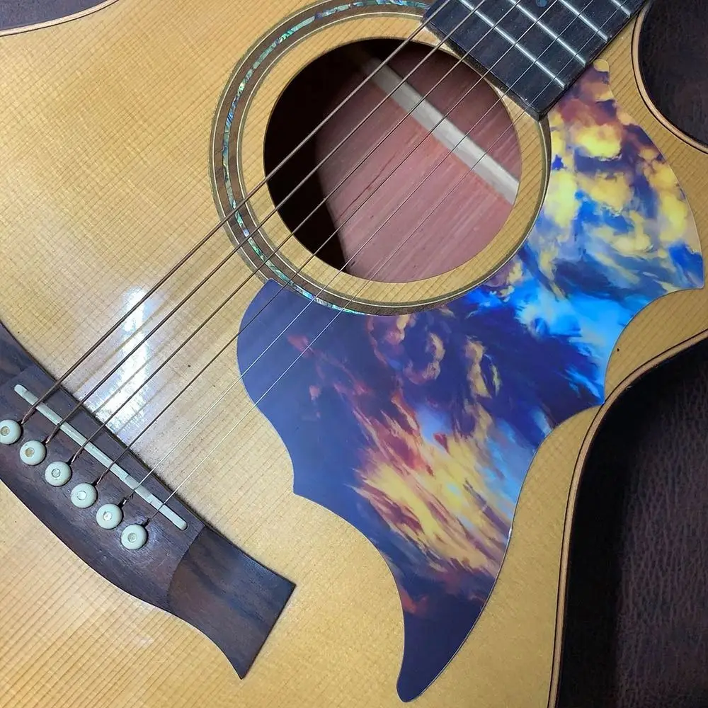 Multicolor Guitar Pickguard Sticker Musical Instrument Accessories Printed Pattern Guitar Guard Folk Acoustic Guitar