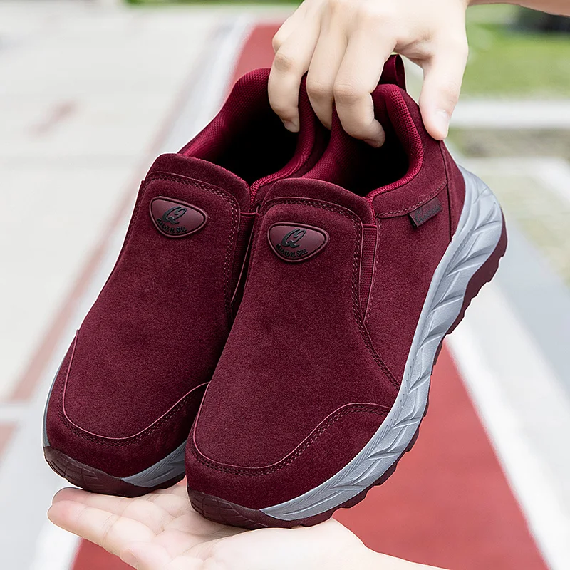 

Men's Health Step Spring Outdoor Breathable Hiking Thick Soled Couple Sneakers Shoes Comfortable Lazy Set Casual Shoes 36-45