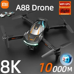 XIAOMI A88 Drone 8K profesjonalna fotografia z podwójną kamerą 8K GPS 360 unikanie przeszkód pozycjonowanie przepływu składany quadcopter RC nowość