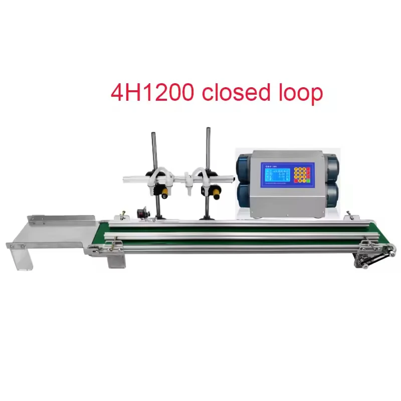 For Csy-4H1200 Automatic Peristaltic Pump Small Liquid Filling Machine Four-Line Conveyor Belt Filling Machine 4 * 1200Ml/Min