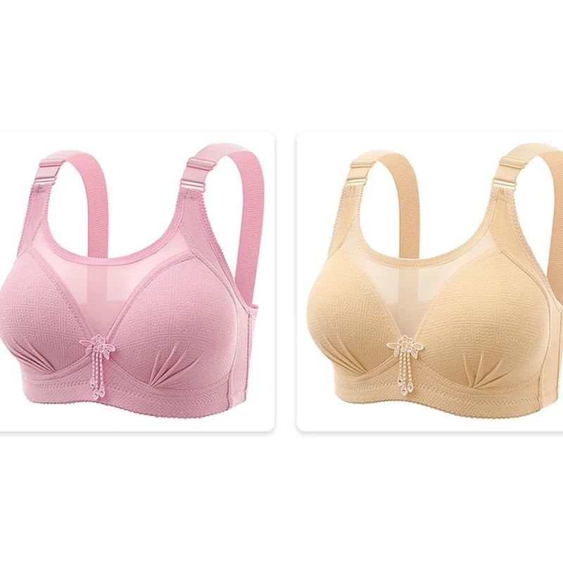 

Girls' Seamless Non-underwire Gathering Bra Thin Comfortable Breathable All-season Beautiful Back Sports Bra