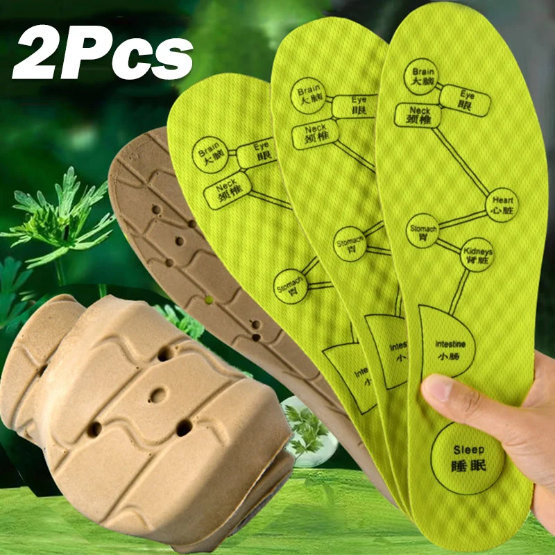 

Acupressure on Foot Insole Men Women Soft Breathable Sport Running Cushion Inserts Sweat-Absorbing Deodorant Insoles Shoe Pads