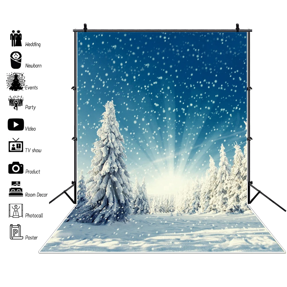 Laeacco-冬の背景,熱帯の木,写真の背景,クリスマスパーティーの装飾,写真スタジオ