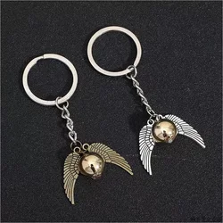 Harries Potters School of Witchcraft and Wizardry Peripherals Hogwarts Golden Snitch Keychain Bracelet Accessories Birthday Gift