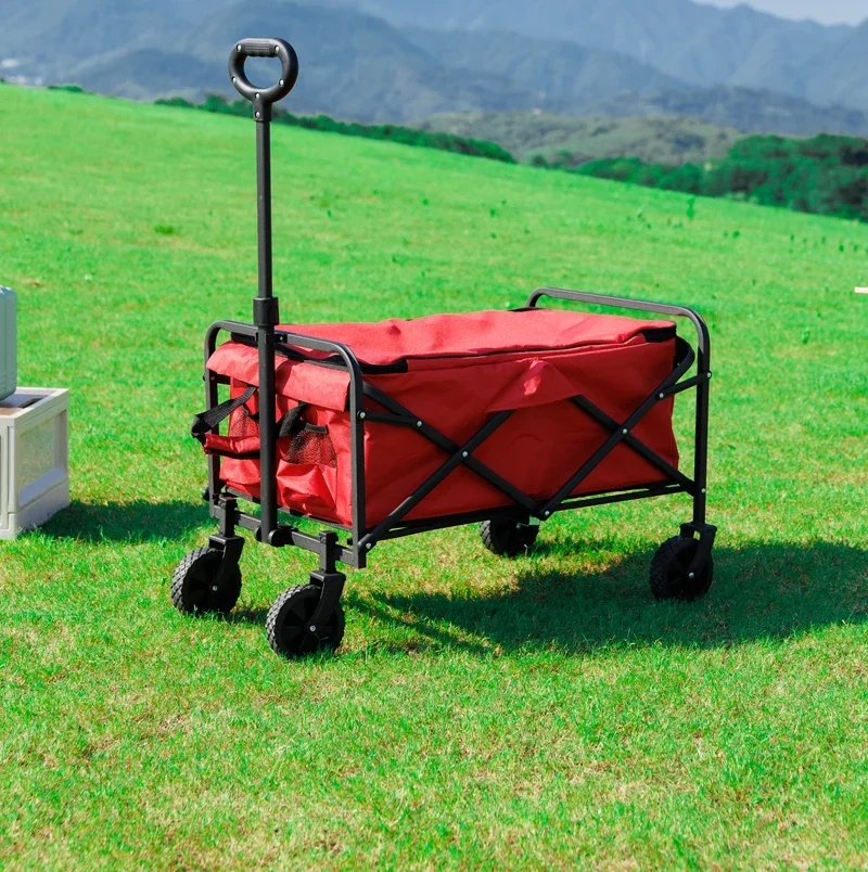

New Sale Collapsible Outdoor 60l Capacity Folding Camping Garden Wagon Cart for Children