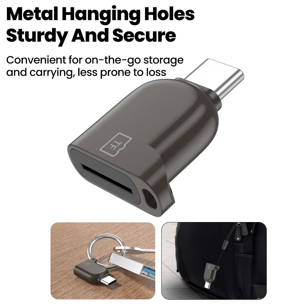 Type C Card Reader Micro SD TF Memory Card Reader Portable 3.0 High-speed Transmission USB-C Cardreader For Mobile Phones Laptop - náhled 5