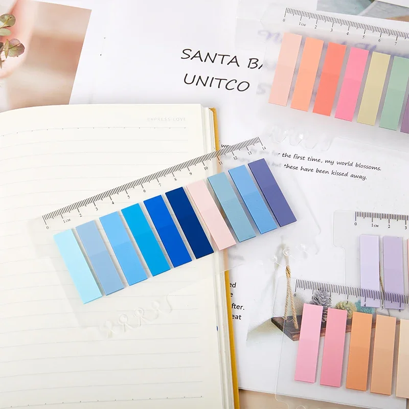 Solid Color Sticky Notes Key Points Index Post Sticker Bookmark To Do List Labels Sticky Notes Memo Pad Stationery