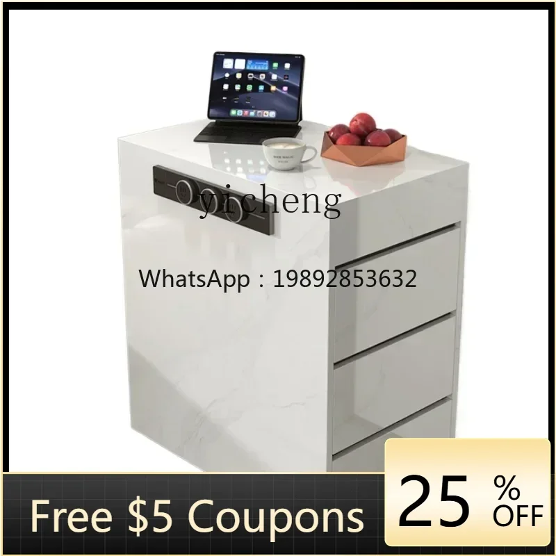 U6 separate island counter narrow separate storage guide table household rock slab dining table side cabinet