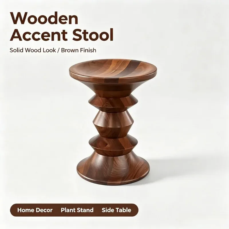 Suitable for casual side tables, home decor, living rooms, modern and simple solid wood chairs and stools