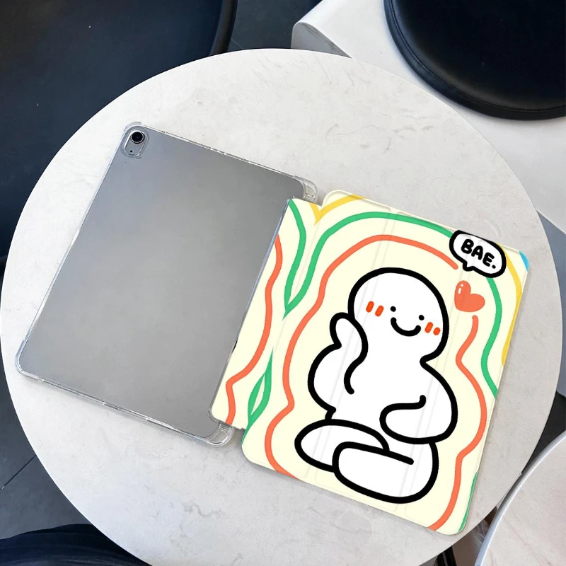 BAE Line Man Smart PU Case for IPad 10th Generation Case 2022 Ipad 2017 2018 9.7inch 10.2 9th 8th 7th Pro 11 2nd 3rd 4th Cover