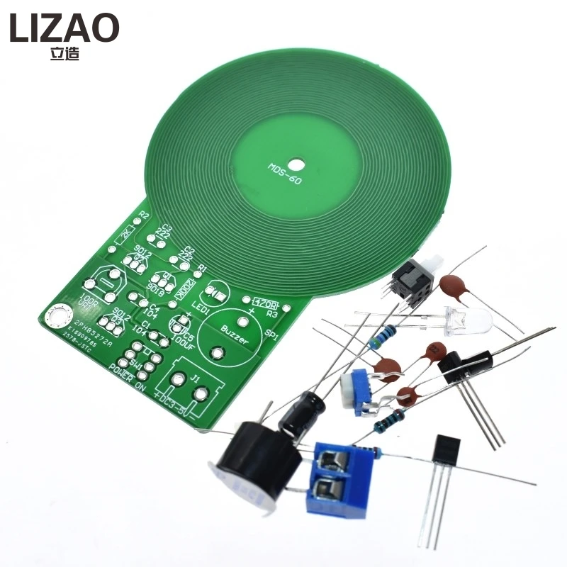 DIY Kit Metal Detector Kit Electronic Kit DC 3V-5V 60mm Non-contact Sensor Board Module DIY Electronic Part Metal Detector