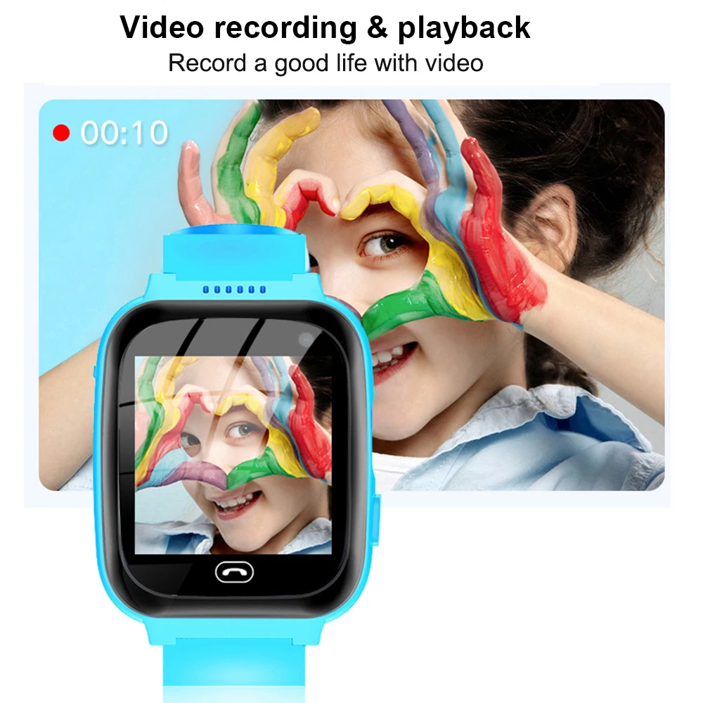 Kids Smart Watch Video/Music Player Flashlights Calculator Alarm Clock  Touch Screen Toy With Camera Games Smartwatch Children