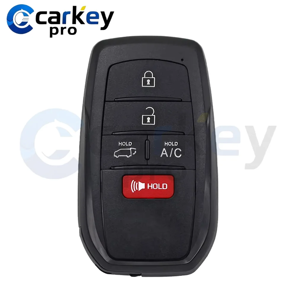 Carkeypro 4+1 Buttons Smart Key 312/314Mhz HYQ14FBX  8A CHIP For Toyota BZ4X 2023-2025
