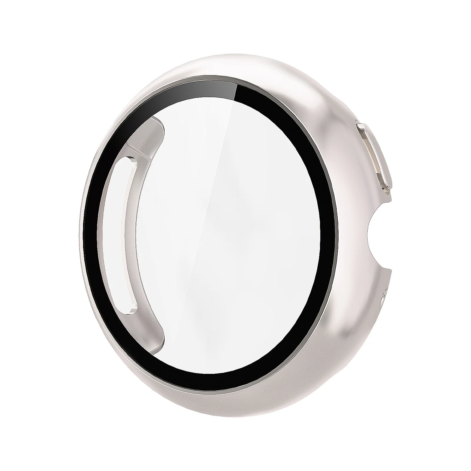 Gehärtetes Glas + Hülle für Google Pixel Watch 5 41mm 45mm, Hart-PC Rundumschutz-Bumper mit Displayschutzfolie für Google Pixel Watch 4