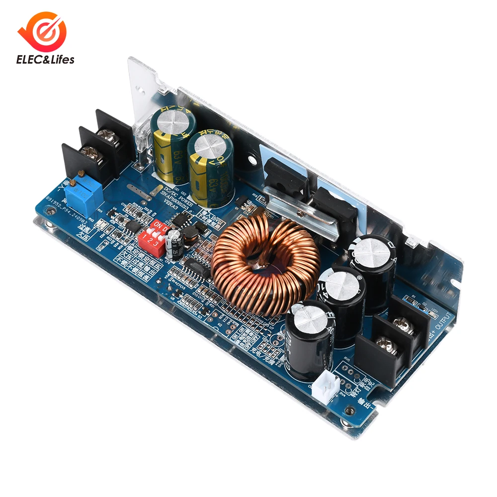 500W Boost Converter 20A DC 10.5-60V to DC12-80V Regulowany stały prąd Step-Up Moduł zasilania CC CV Moduł regulatora napięcia