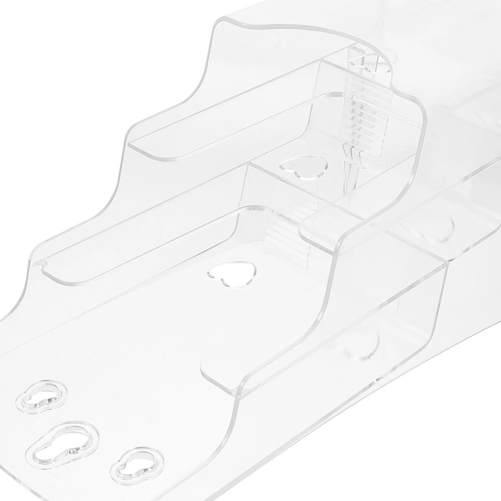 1 Tier A6 Foldable Pamphlet Holder Clear Acrylic Brochure Rack For Desk Wall Mount Display File Organizer Tabletop Document