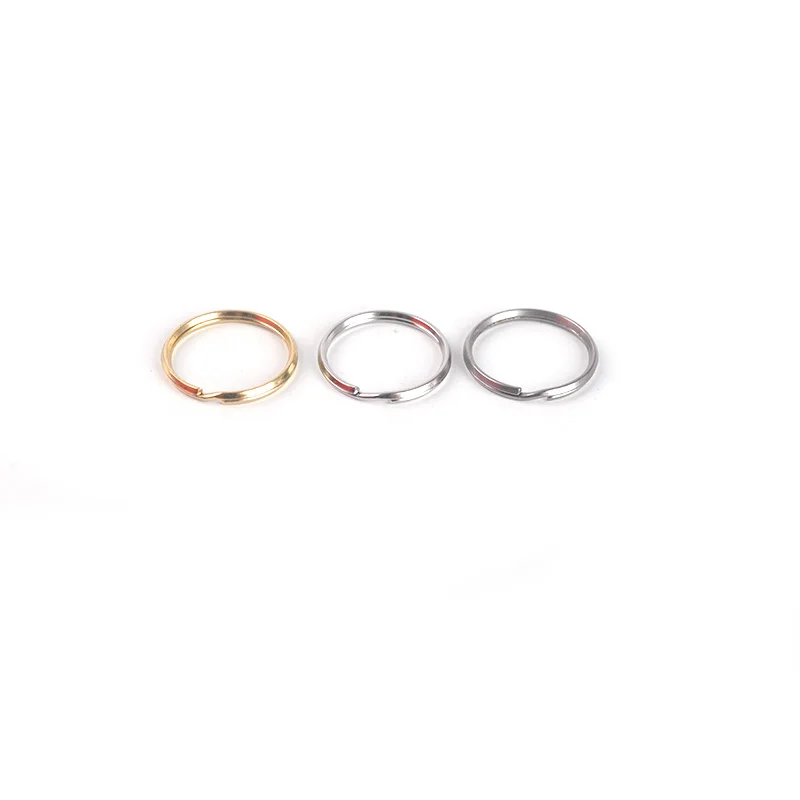 10 pcs 2.5cm/0.98in Split Key Rings for using with leather shapes and key fobs