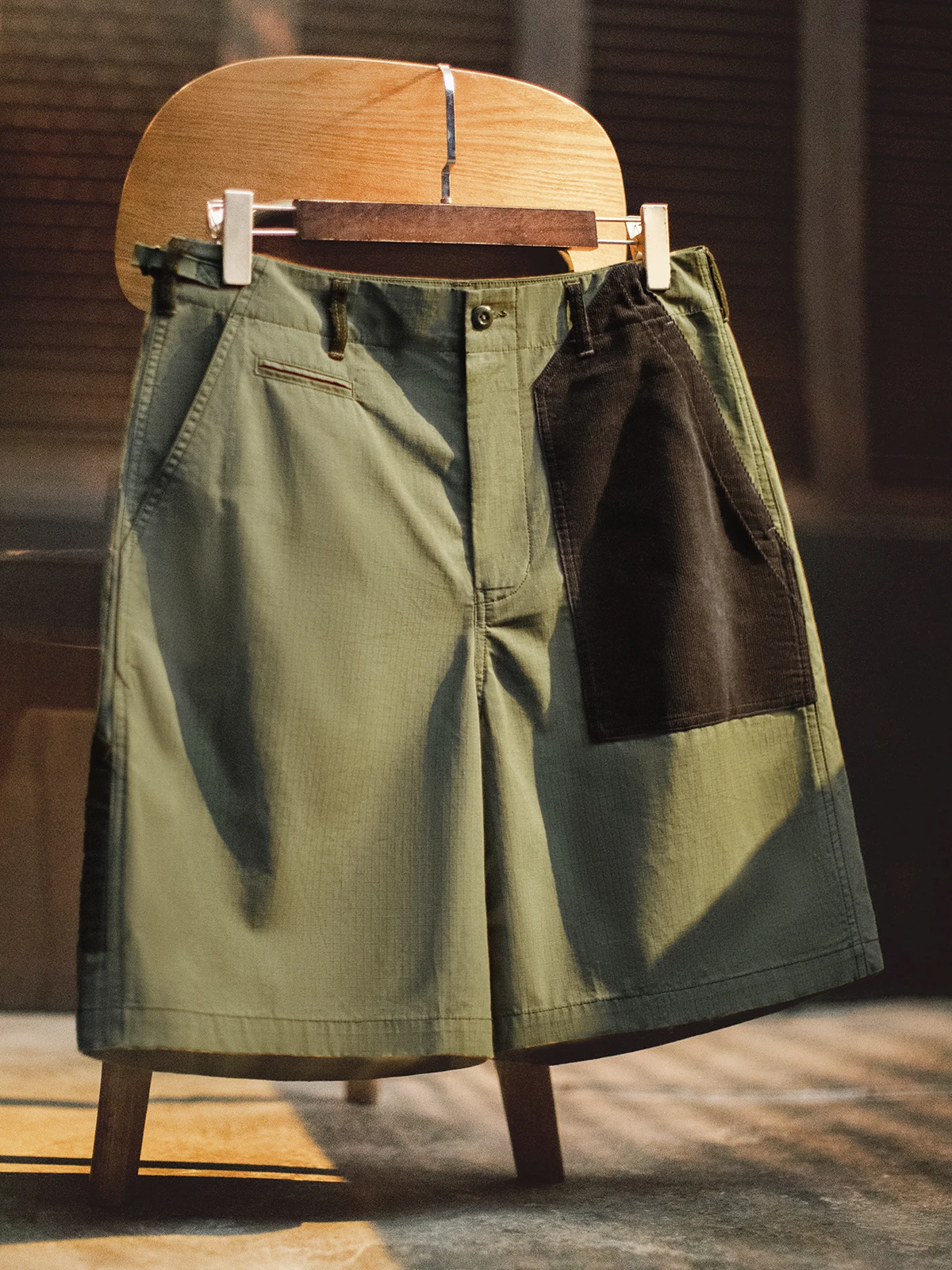 

Мужские летние брюки Maden American Retro Color Blo Logging Large ket Military een Straight Leg OG07, пять четвертей