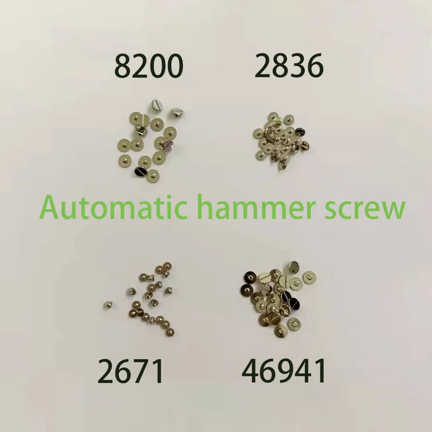 

Movement accessories apply to 8200 2836 2671 46941 movement automatic hammer screw 2836 fixing screw