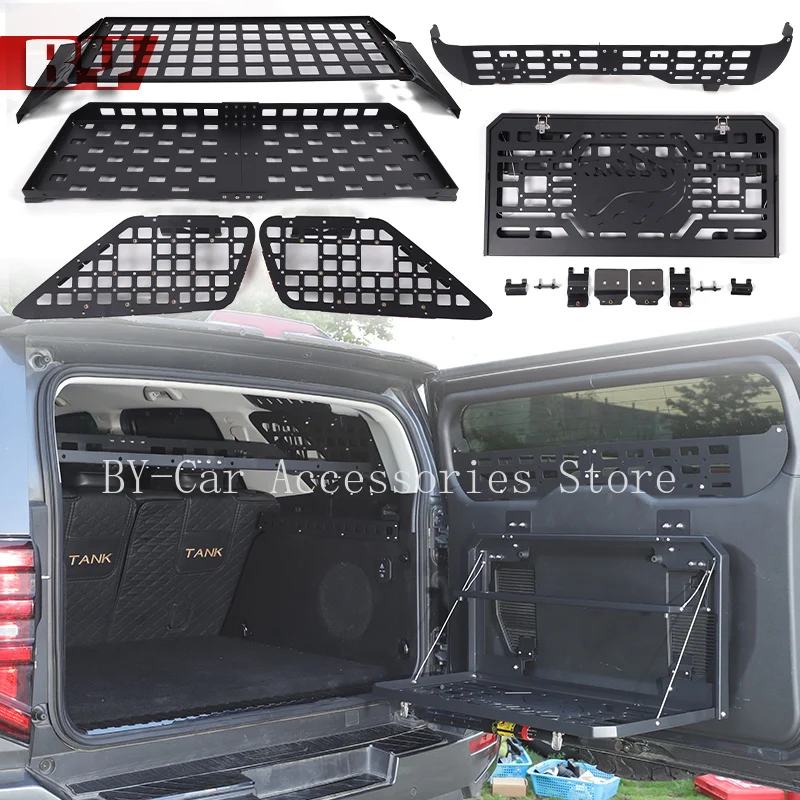 

Модульная панель хранения, подходящая для Tank 400 Hi4-T 2023-2025, аксессуары, задняя полка для багажника, грузовые стеллажи для хранения мусора