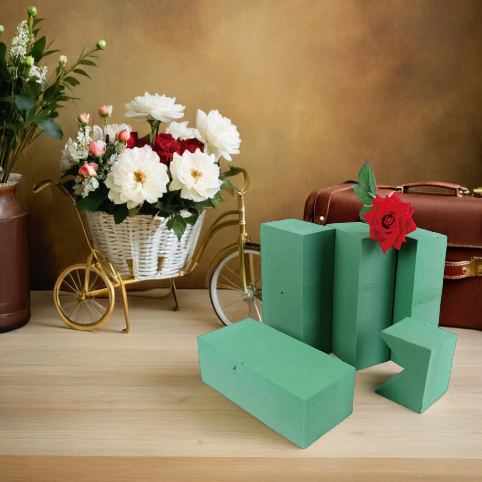 

Floral Foam Blocks Green Flower Mud For Fresh Cut Arrangements Moisture Retention Healthy Material No Odor Floral Dry Foam