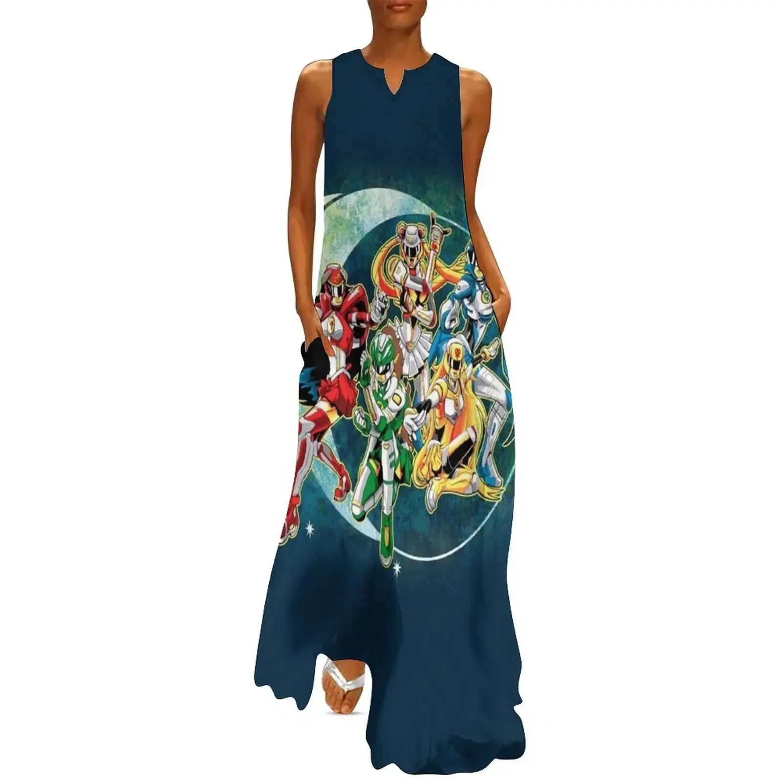 

Sailor Rangers Go! Long Dress Beachwear prom clothes elegant dress Dress