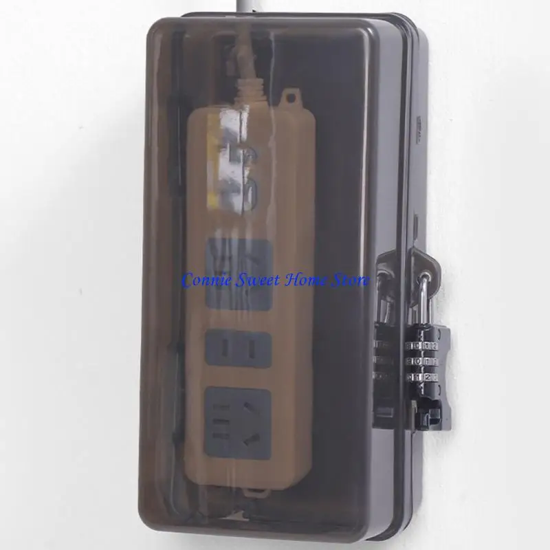 LXAF Plastic Plugs Box Protective Cover Waterproof Cable Management Box Electric Outlet Protector Outdoor Electrical Box