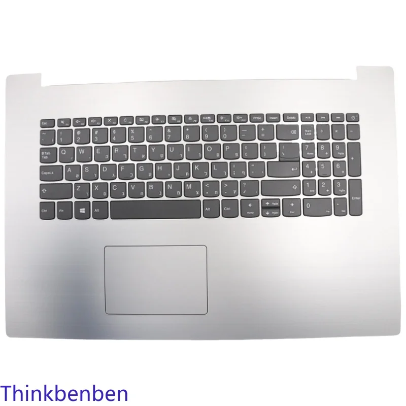 HB Hebrew IL Israel Keyboard Platinum Grey Upper Case Palmrest Shell Cover For Lenovo Ideapad 330 17 17IKB 17AST  5CB0R20172
