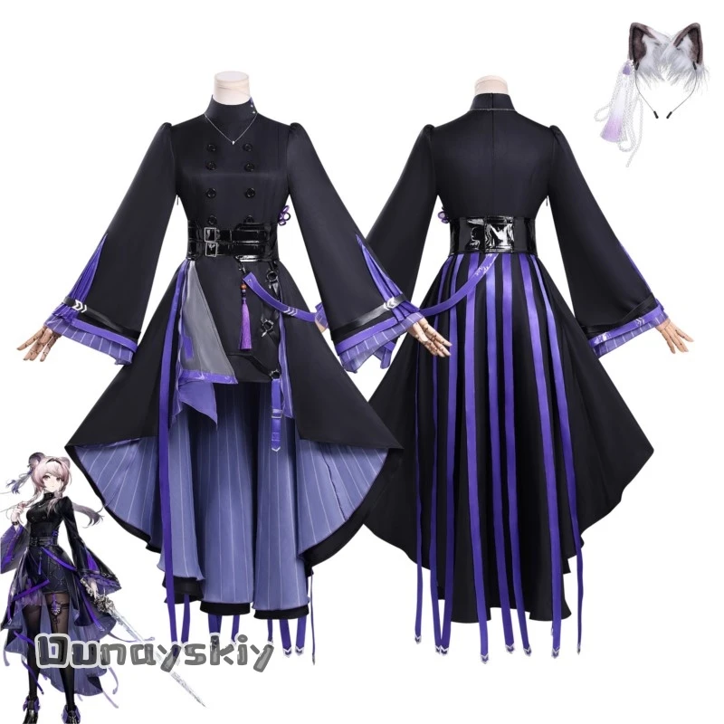 

Костюм для косплея Лин Юся из Arknights aBcAzO@ для сценических выступлений, наряд для ролевых игр по аниме и играм, для женщин, на Хэллоуин и вечеринки