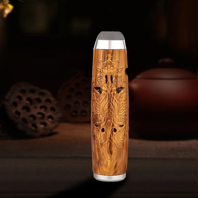 

Car Ashtray Cigarette Holder Fireproof Ashtray Wood Grain Relief Style Smoking Pipes Portable Cigarette Pipes For Driver