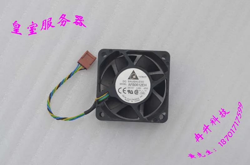 

Delta AFB0612EH 6CM 12V 0.48A 6025 4 линии охлаждающий вентилятор